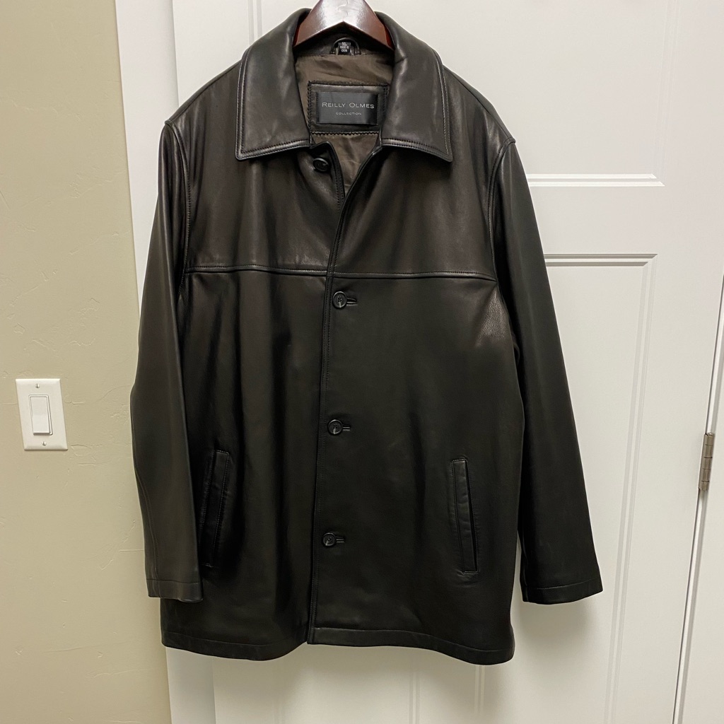 Reilly Olmes Black Leather Jacket